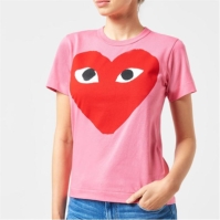 Tricou COMME DES GARCONS PLAY Big Heart roz