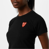 Tricou COMME DES GARCONS PLAY Logo Heart negru