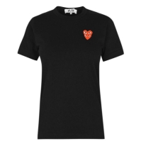 Tricou COMME DES GARCONS PLAY Logo Heart negru