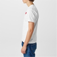 Tricou COMME DES GARCONS PLAY Pixel Heart alb rosu