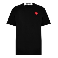 Tricou COMME DES GARCONS PLAY Pixel Heart negru rosu