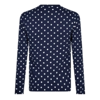 Tricou COMME DES GARCONS PLAY Polka Dot Heart bleumarin