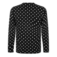 Tricou COMME DES GARCONS PLAY Polka Dot Heart negru