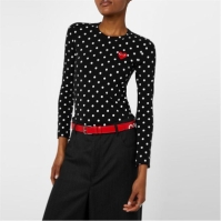 Tricou COMME DES GARCONS PLAY Polka Dot negru