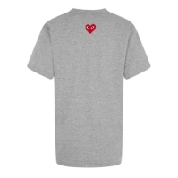 Tricou COMME DES GARCONS PLAY Reverse rosu Heart gri