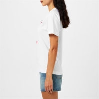 Tricou COMME DES GARCONS PLAY Scattered Hearts alb