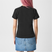 Tricou COMME DES GARCONS PLAY Small Peeping Heart negru