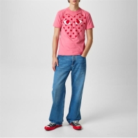 Tricou COMME DES GARCONS PLAY Spot Heart roz