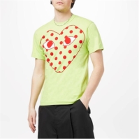 Tricou COMME DES GARCONS PLAY Spot Heart verde