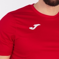 Tricou cu 2 fete Joma rosu-galben cu maneca scurta