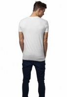 Tricou cu decolteu in V Basic alb Urban Classics