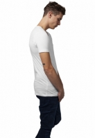 Tricou cu decolteu in V Basic alb Urban Classics