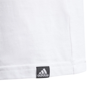 Tricou cu imprimeu adidas pentru copii negru alb gri