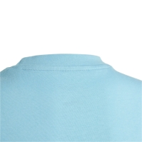 Tricou cu imprimeu adidas pentru copii albastru aqua