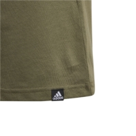 Tricou cu imprimeu adidas pentru copii oliv strata