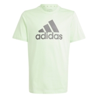 Tricou cu imprimeu adidas pentru copii verde lime