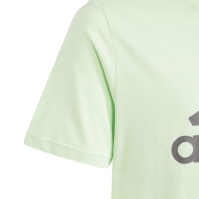 Tricou cu imprimeu adidas pentru copii verde lime