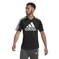 Tricou cu imprimeu adidas Sereno pentru Barbati negru alb