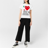 Tricou cu imprimeu COMME DES GARCONS PLAY alb