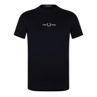 Tricou cu imprimeu Fred Perry negru