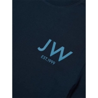 Tricou cu imprimeu Jack Wills B pentru barbati albastru inchis bleumarin