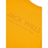 Tricou cu imprimeu Jack Wills B pentru barbati portocaliu mojito