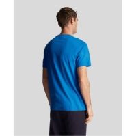 Tricou cu imprimeu Lyle and Scott brt albastru w489