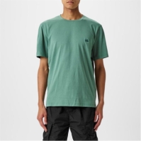 Tricou cu logo CP COMPANY Embroidered -Shirt verde bay