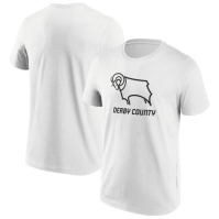 Tricou cu logo Derby County FC Essential -Shirt pentru Barbati alb