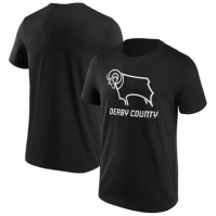 Tricou cu logo Derby County FC Essential -Shirt pentru Barbati negru