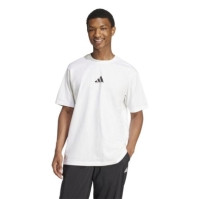 Tricou cu logo grafic adidas pentru Barbati alb bball