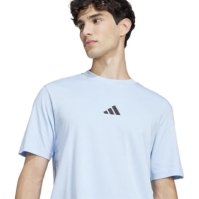 Tricou cu logo grafic adidas pentru Barbati glow albastru sl