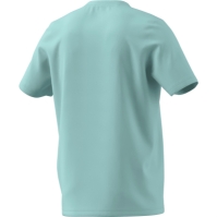 Tricou cu logo grafic adidas pentru Barbati semi alb albastru aqua