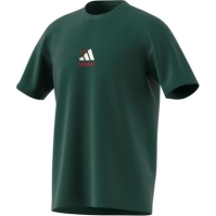 Tricou cu logo grafic adidas pentru Barbati verde pizza