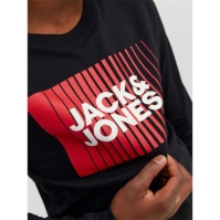 Tricou cu logo Jack and Jones Corp pentru copii negru