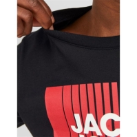 Tricou cu logo Jack and Jones Corp pentru copii negru