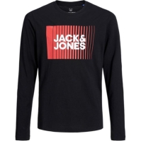 Tricou cu logo Jack and Jones Corp pentru copii negru