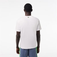 Tricou cu logo Lacoste Lacoste alb sorrel