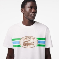 Tricou cu logo Lacoste Lacoste alb sorrel