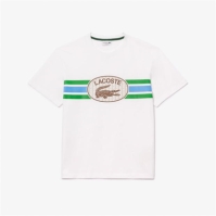 Tricou cu logo Lacoste Lacoste alb sorrel