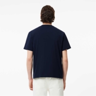 Tricou cu logo Lacoste Small -Shirt bleumarin