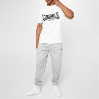 Tricou cu logo Lonsdale Essentials alb