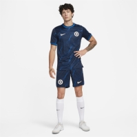 Tricou Deplasare Nike Chelsea 2023 2024 pentru adulti albastru auriu alb