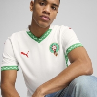 Tricou Deplasare Puma Morocco 2025 pentru adulti alb verde