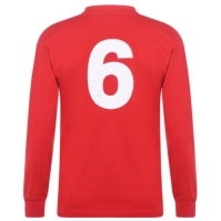 Tricou Deplasare Score Draw Anglia 1966 pentru Barbati away rosu