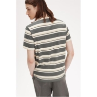 Tricou dungi Fred Perry Fred barbati verde bej