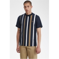 Tricou dungi Fred Perry Fred Grad barbati bleumarin