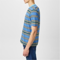 Tricou dungi PS Paul Smith Crew pentru barbati albastru