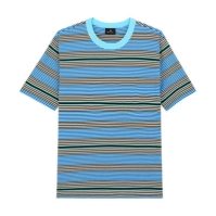 Tricou dungi PS Paul Smith Crew pentru barbati albastru