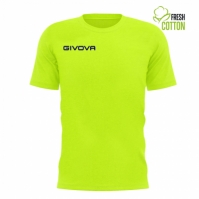 Tricou Echipament casual sport FRESH Givova galben fosforescent